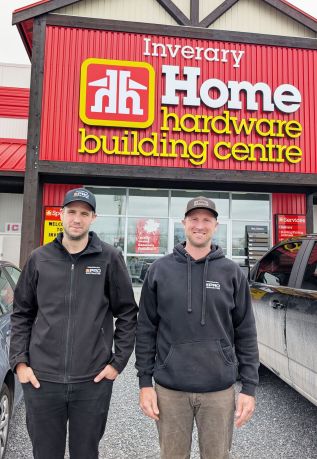 (L to R) Willl and Matt Trousdale in front of Inverary Home Hardware